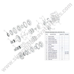 HPVO91DS HANDOK Hydraulic Spare Parts